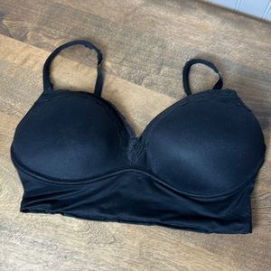 Victoria’s Secret Padded No Wire Bra Black 34DD